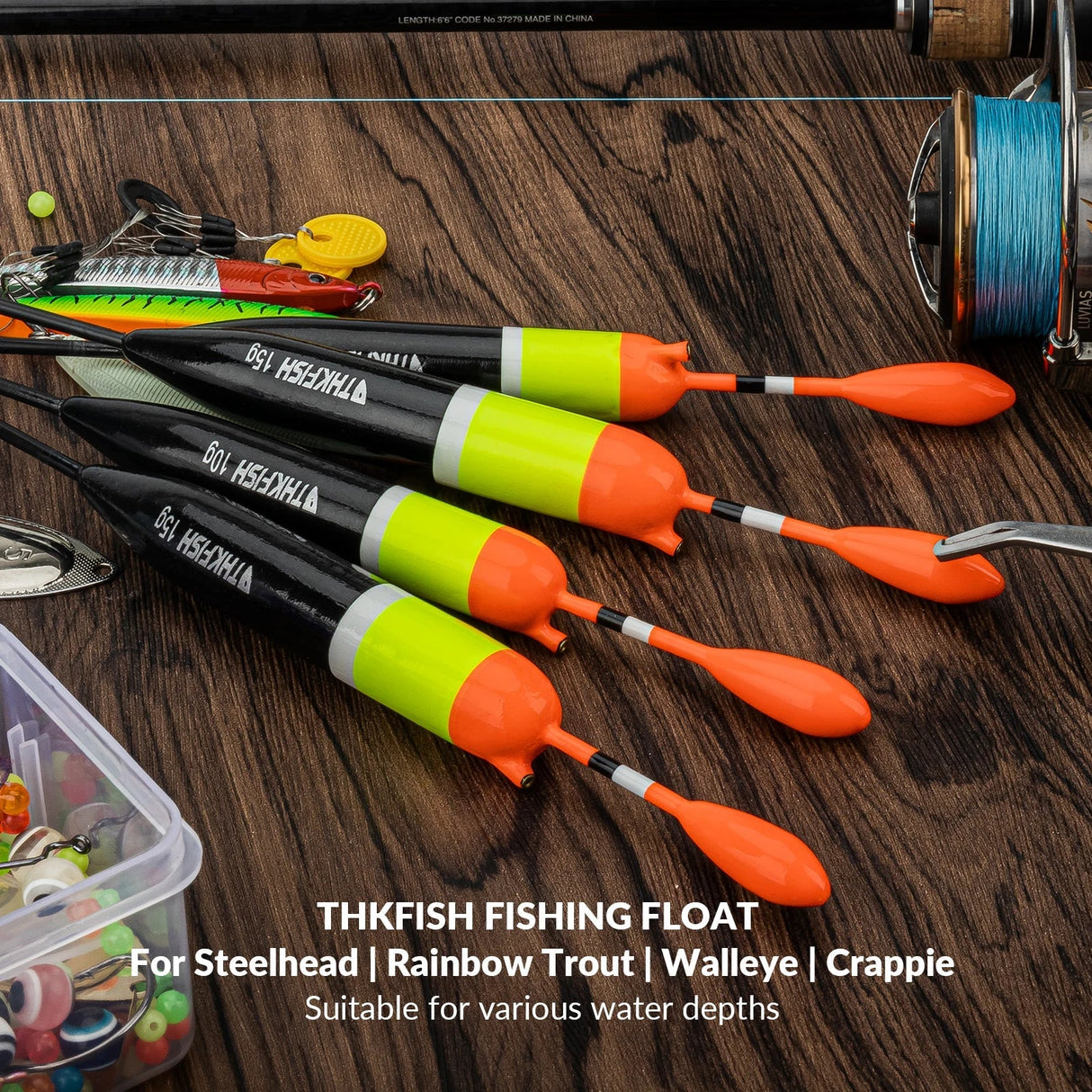 Thkfish Fishing Slip Float Bobber Saltwater Freshwater Balsa