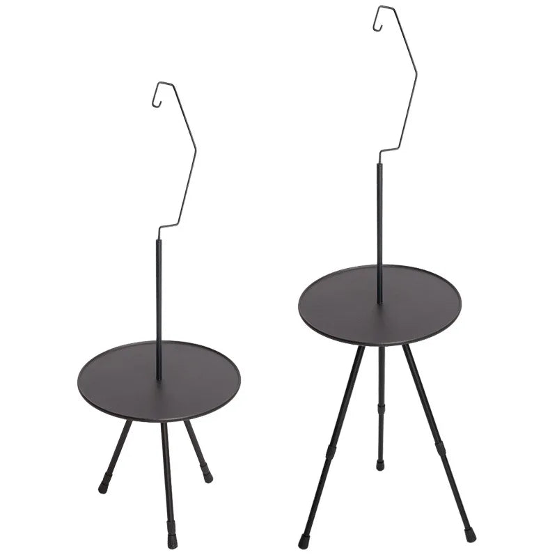 Three-legged Folding Round Table Outdoor Dining Table Portable