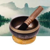 Tibetan Singing Bowl Set with 12.5cm/5inch Handmade Metal