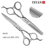 Titan Barber scissors Professional Hair Shears 6.0 Japan