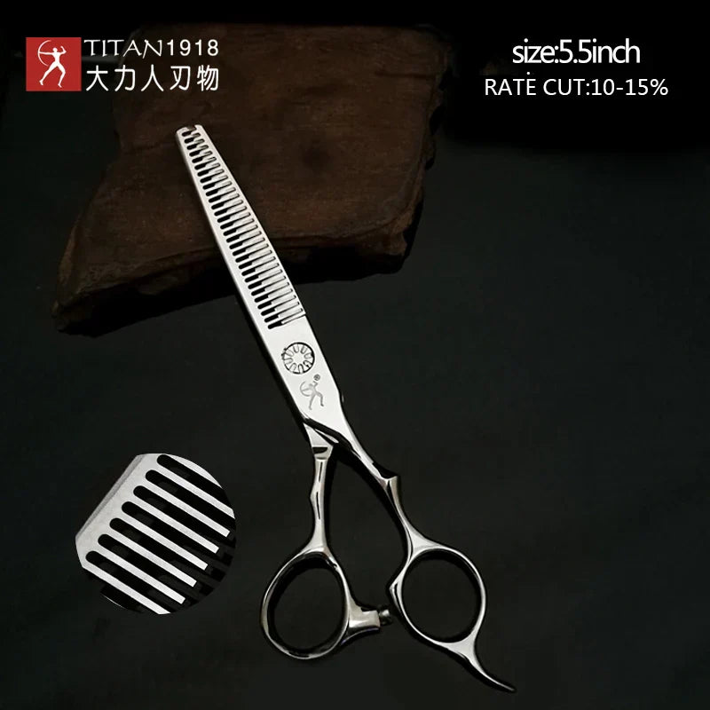 Titan Hair Scissors Thinning Barber Cutting Hair Shears