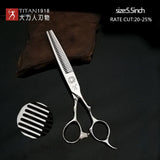 Titan Hair Scissors Thinning Barber Cutting Hair Shears