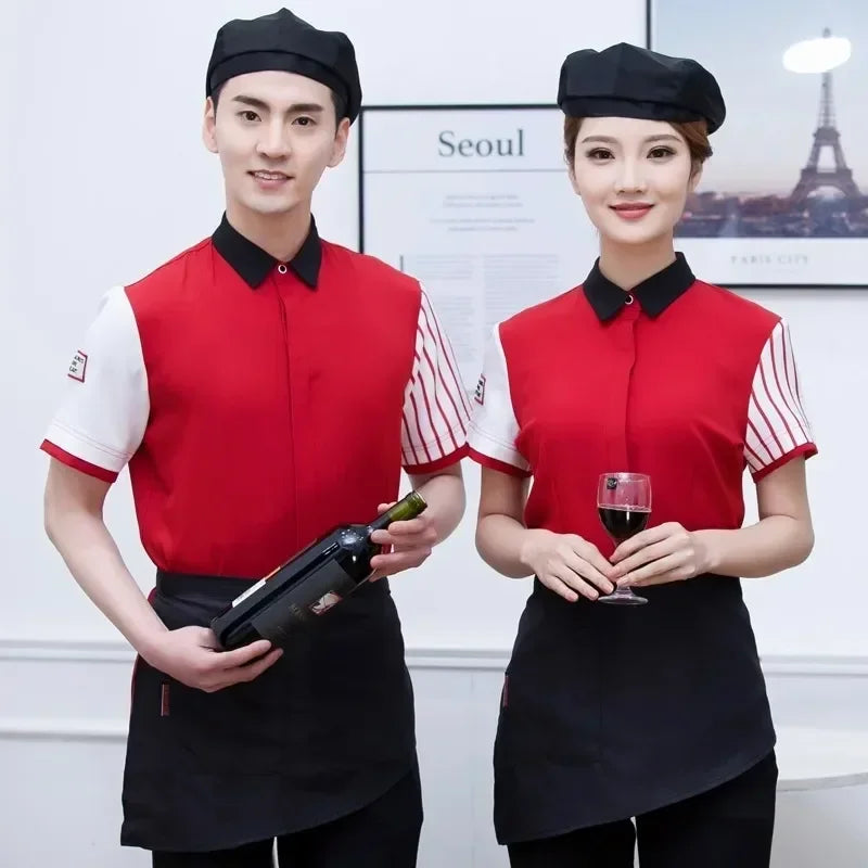 Top Workwear Shop Shortsleeved Coffee Tea Waitress Restaurant
