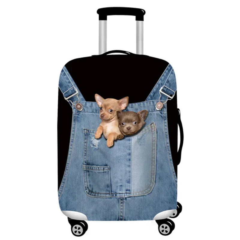 Travel 3D animal pattern Luggage Protective Cover Suitable