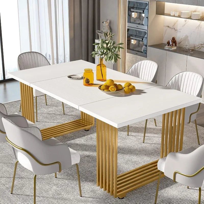 Tribesigns Modern Dining Table for 6-8 People, 70.8-in