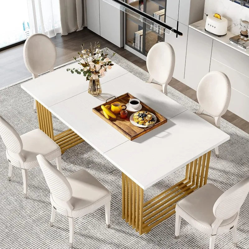 Tribesigns Modern Dining Table for 6-8 People, 70.8-in