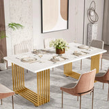 Tribesigns Modern Dining Table for 6-8 People, 70.8-in