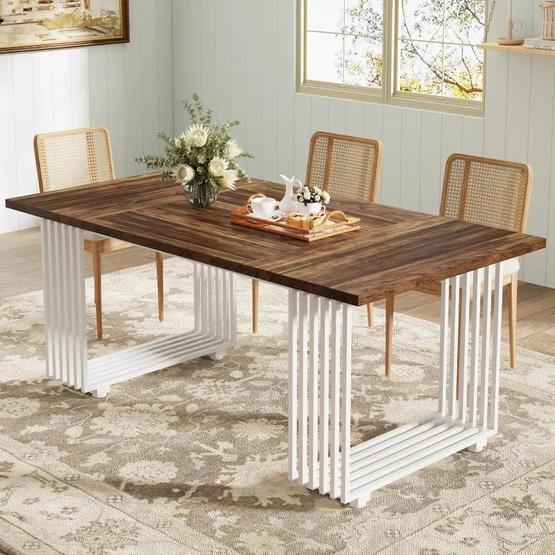 Tribesigns Modern Dining Table for 6-8 People, 70.8-in