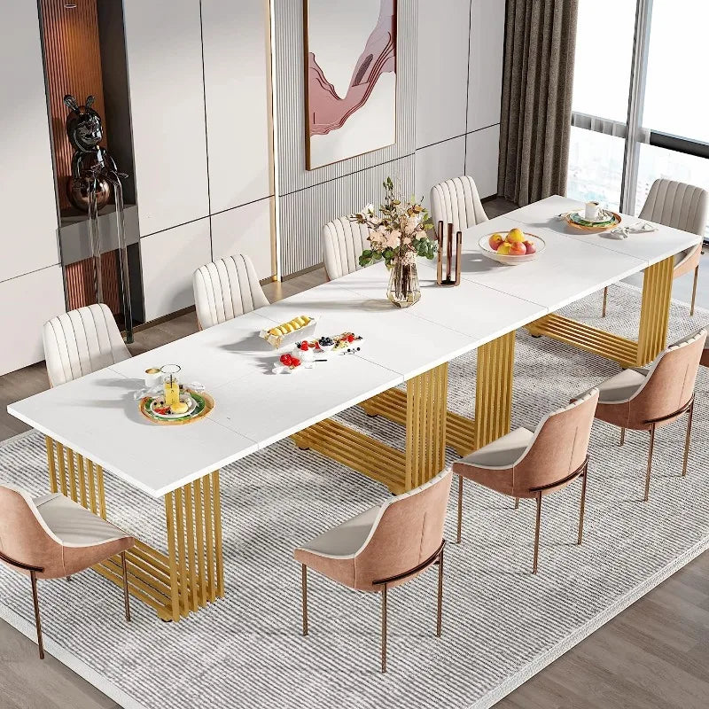 Tribesigns Modern Dining Table for 6-8 People, 70.8-in