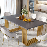 Tribesigns Modern Dining Table for 6-8 People, 70.8-in