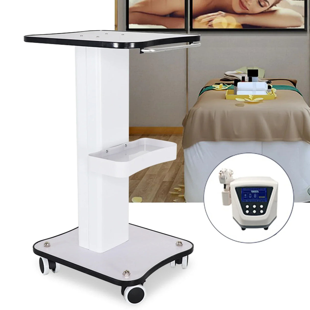 Trolley Stand Salon Rolling Cart Beauty Auxiliary Trolley