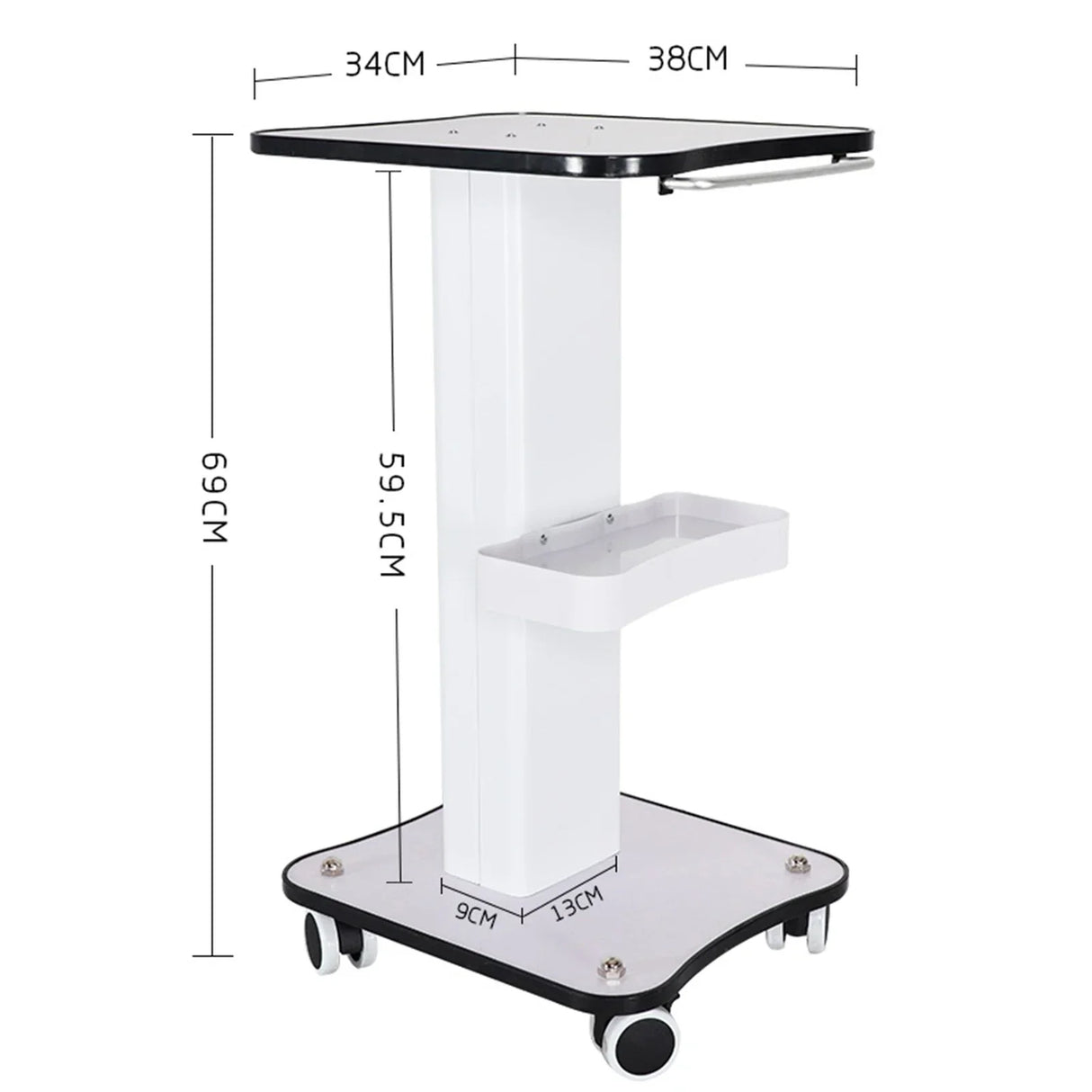 Trolley Stand Salon Rolling Cart Beauty Auxiliary Trolley