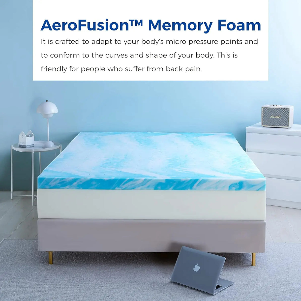 Twin Mattress Topper 3 Inch Memory Foam Mattress