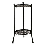 Two-Layer Elegant Metal Plant Stand Shelf Potted Plant