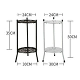 Two-Layer Elegant Metal Plant Stand Shelf Potted Plant