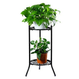 Two-Layer Elegant Metal Plant Stand Shelf Potted Plant