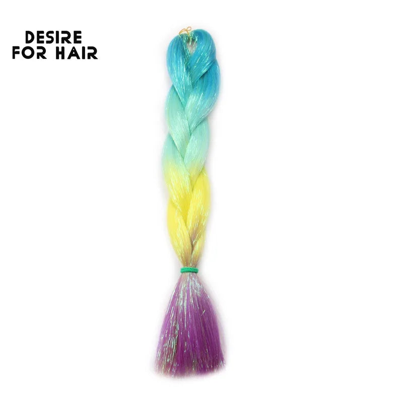 Desire for Hair 5Packs Synthetic Braiding Hair Christmas