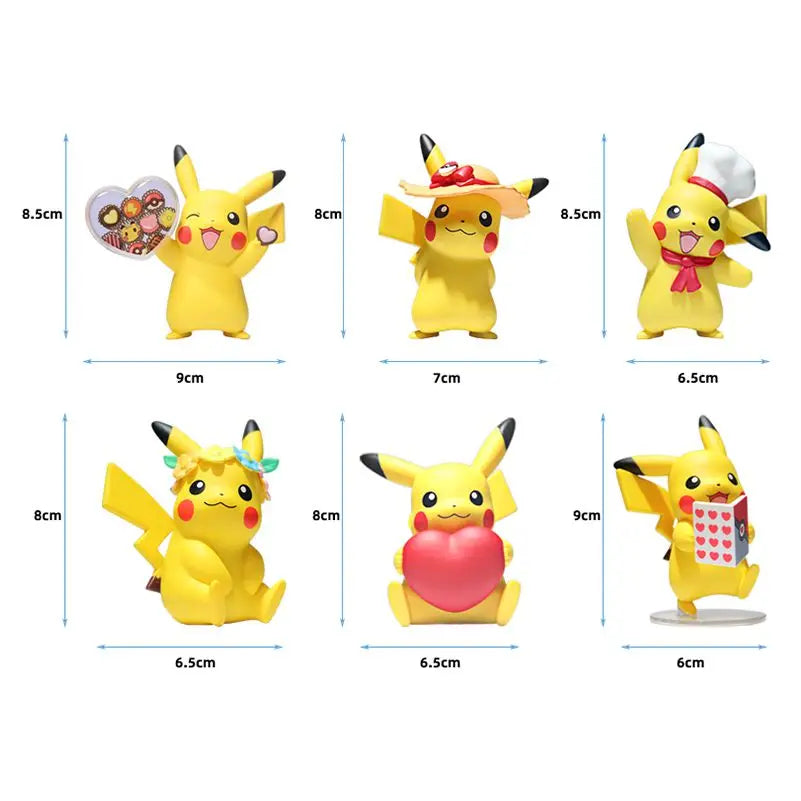 Pokemon Anime Action Figures Pikachu Toys Model Charmander