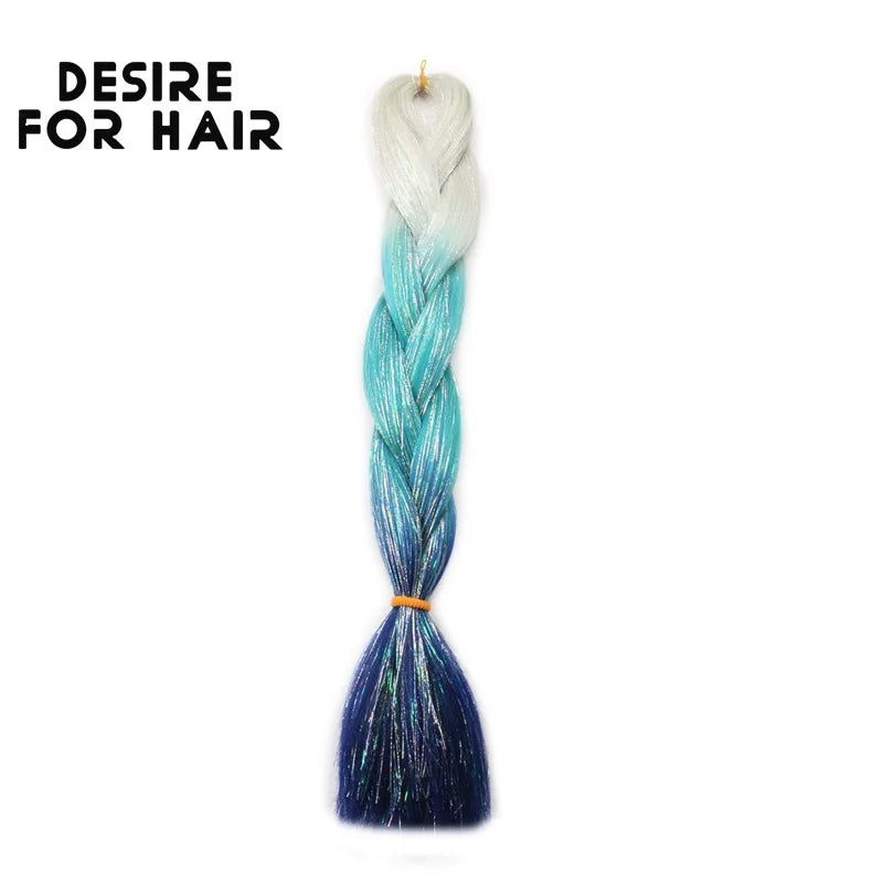 Desire for Hair 5Packs Synthetic Braiding Hair Christmas