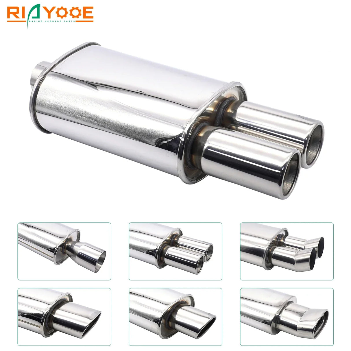 Car Exhaust Muffler Pipes Tailpipe System Racing Sport