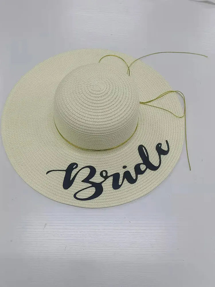 Customized Beach Hat Floppy Beach Hats Customized Bride