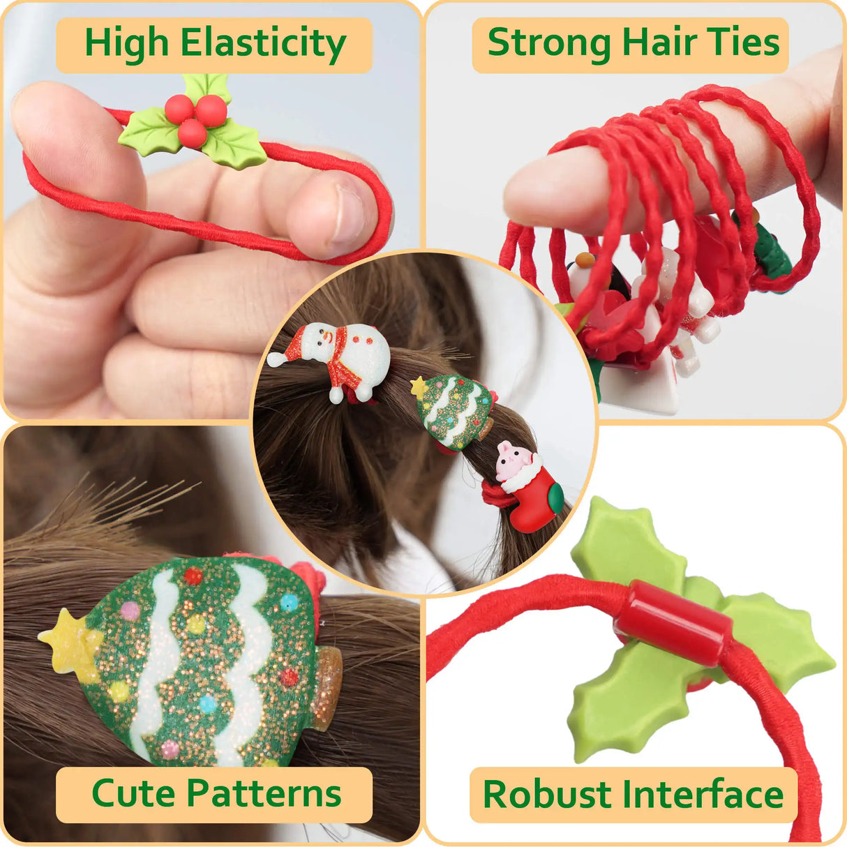 20Pcs Elastic Hair Tie For Baby Girl Kid