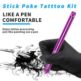 3D Tattoo Hand Poke and Stick Kit Supply