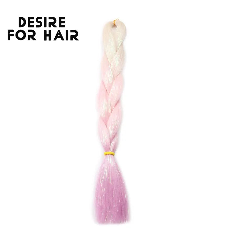 Desire for Hair 5Packs Synthetic Braiding Hair Christmas