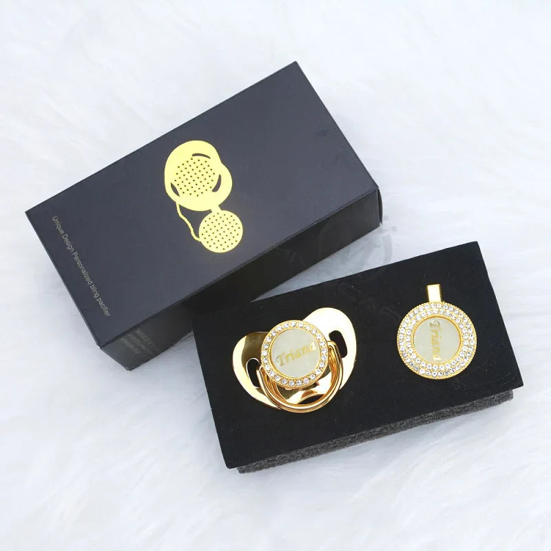 MIYOCAR custom gold pearl new color bling pacifier