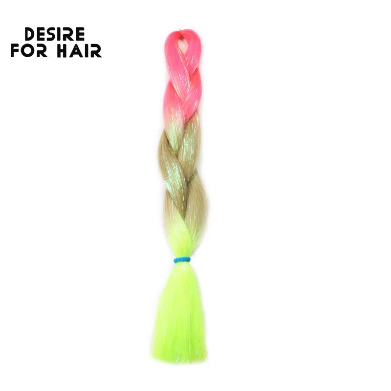 Desire for Hair 5Packs Synthetic Braiding Hair Christmas