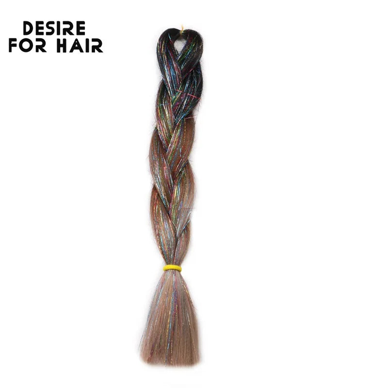 Desire for Hair 5Packs Synthetic Braiding Hair Christmas