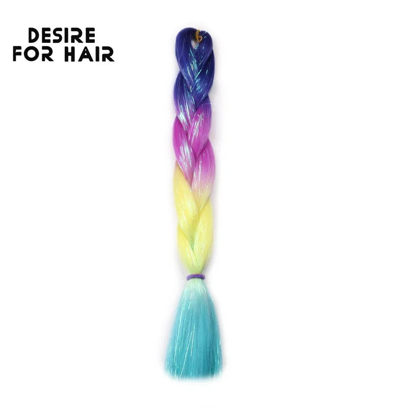 Desire for Hair 5Packs Synthetic Braiding Hair Christmas