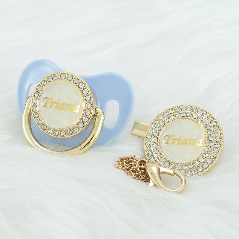 MIYOCAR custom gold pearl new color bling pacifier