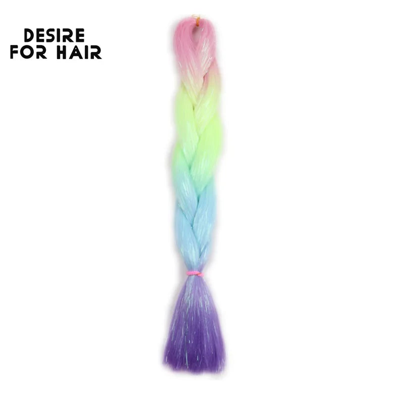 Desire for Hair 5Packs Synthetic Braiding Hair Christmas