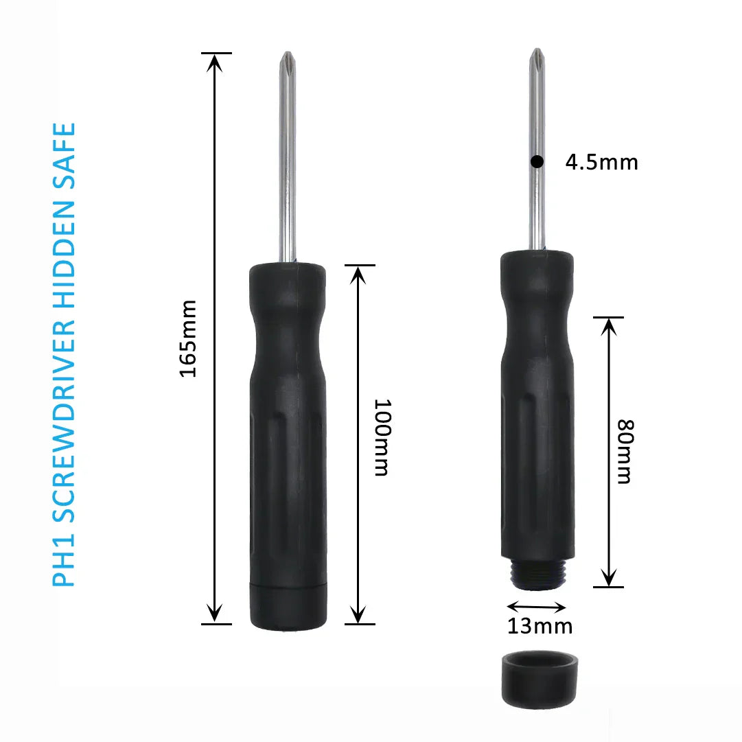 PH1 Phillips Head Screwdriver Security Container Diversion Safe