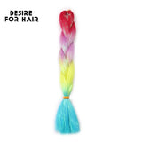 Desire for Hair 5Packs Synthetic Braiding Hair Christmas