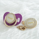 MIYOCAR custom gold pearl new color bling pacifier