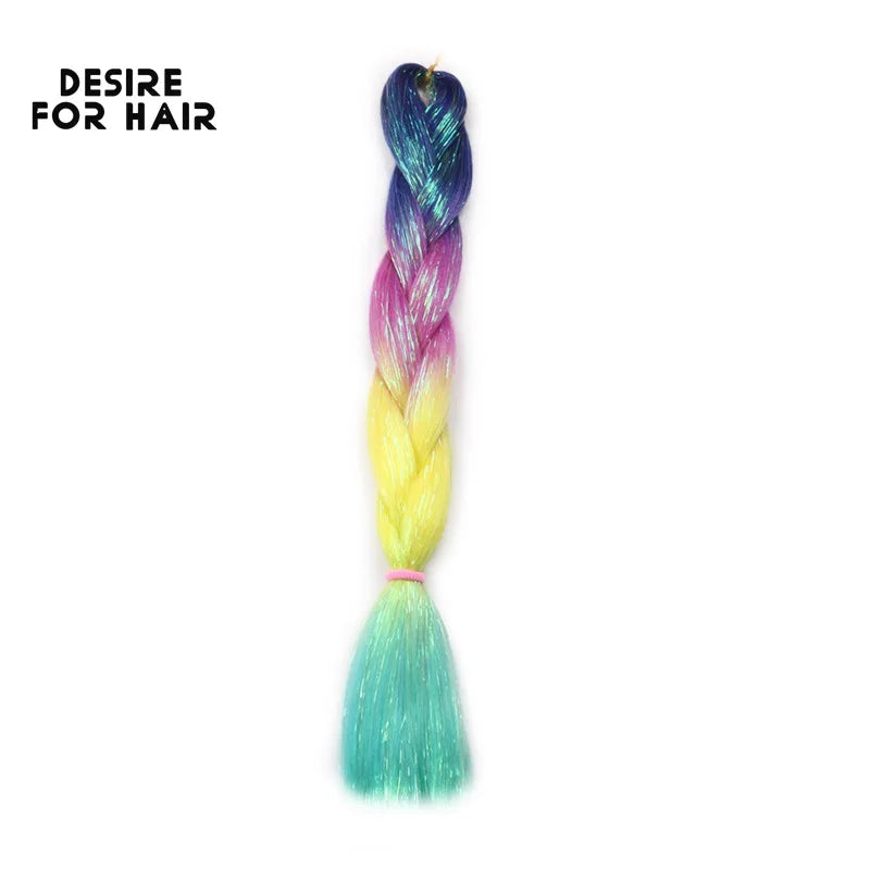 Desire for Hair 5Packs Synthetic Braiding Hair Christmas