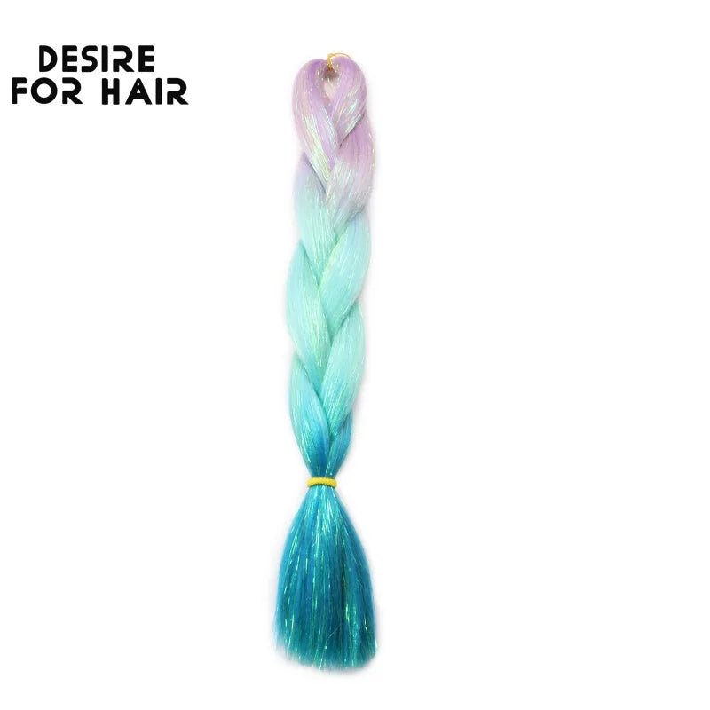 Desire for Hair 5Packs Synthetic Braiding Hair Christmas