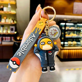Pokemon Keychain Anime Figures Pikachu Cartoon Key Chain