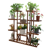 UNHO Multi-Tier Plant Stand, 46in Height Wood Flower