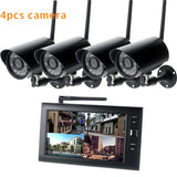 7" lcd cctv security system wifi wireless camera
