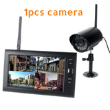 7" lcd cctv security system wifi wireless camera