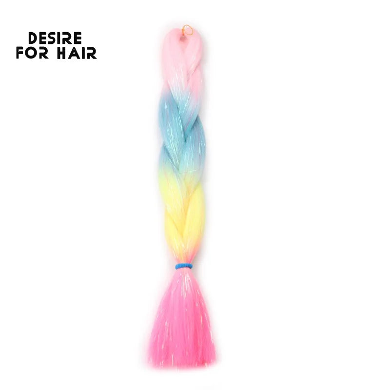 Desire for Hair 5Packs Synthetic Braiding Hair Christmas