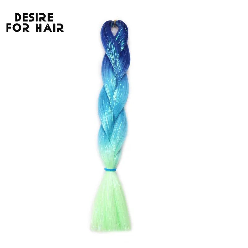 Desire for Hair 5Packs Synthetic Braiding Hair Christmas