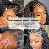 Wow Angel HD Lace Frontal Wigs 250% 13X6