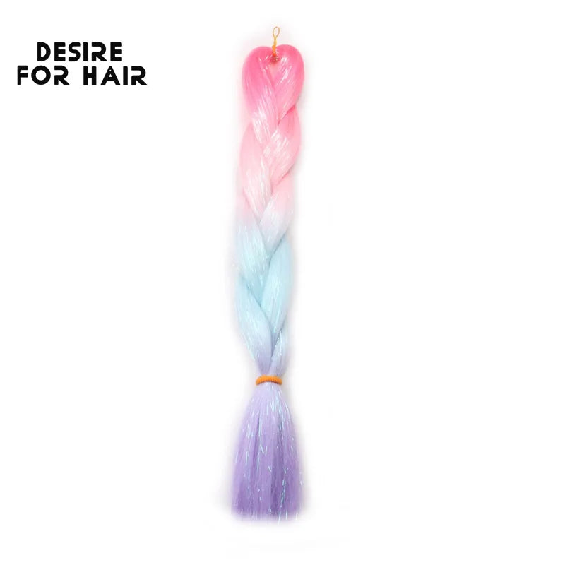 Desire for Hair 5Packs Synthetic Braiding Hair Christmas