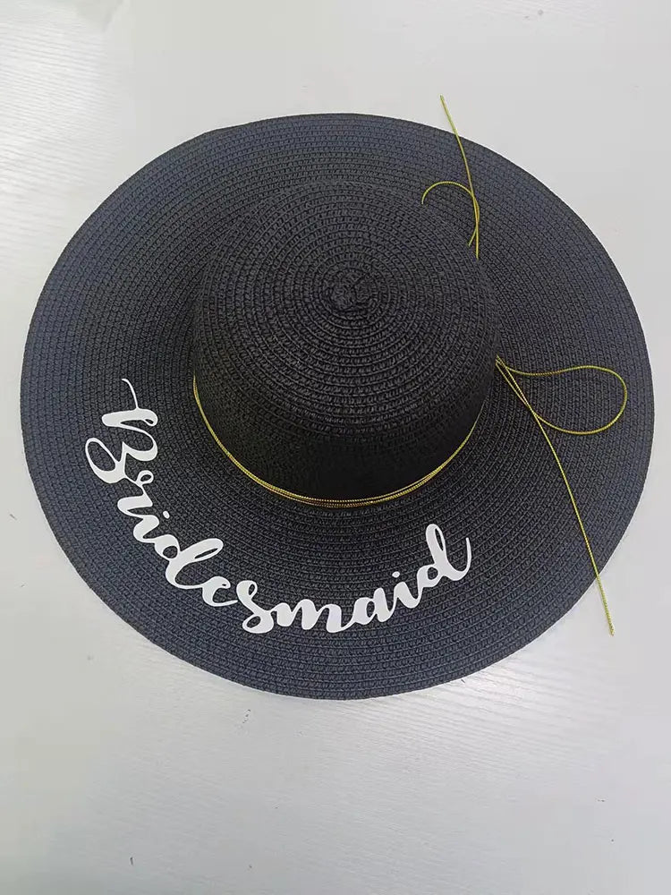 Customized Beach Hat Floppy Beach Hats Customized Bride