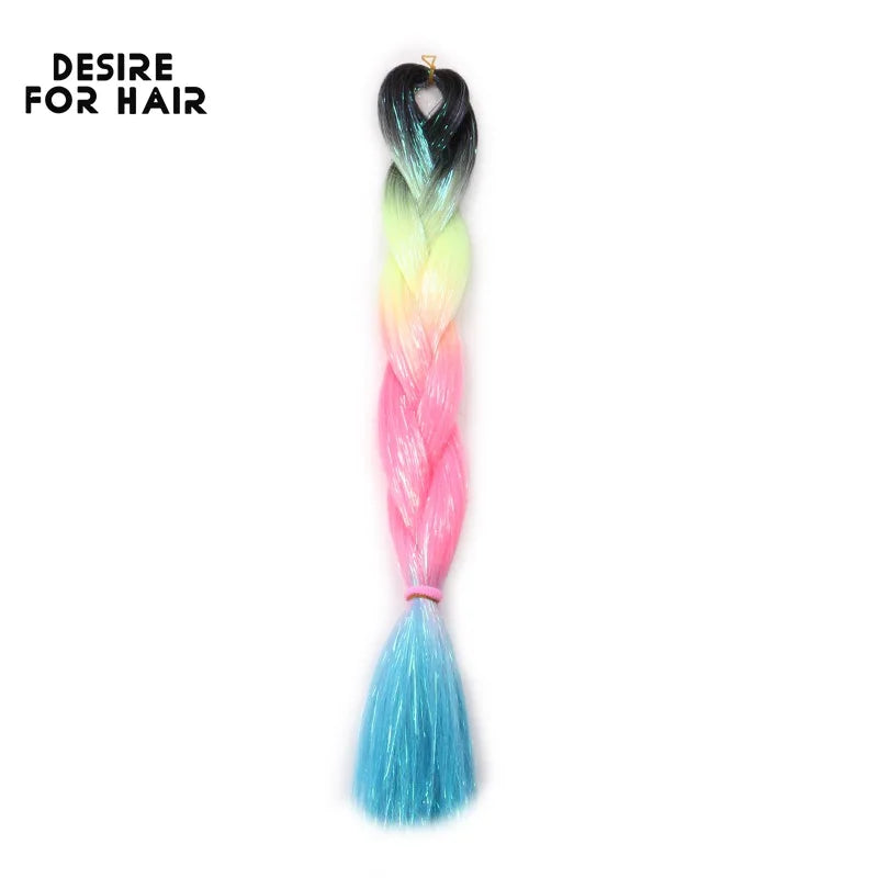 Desire for Hair 5Packs Synthetic Braiding Hair Christmas