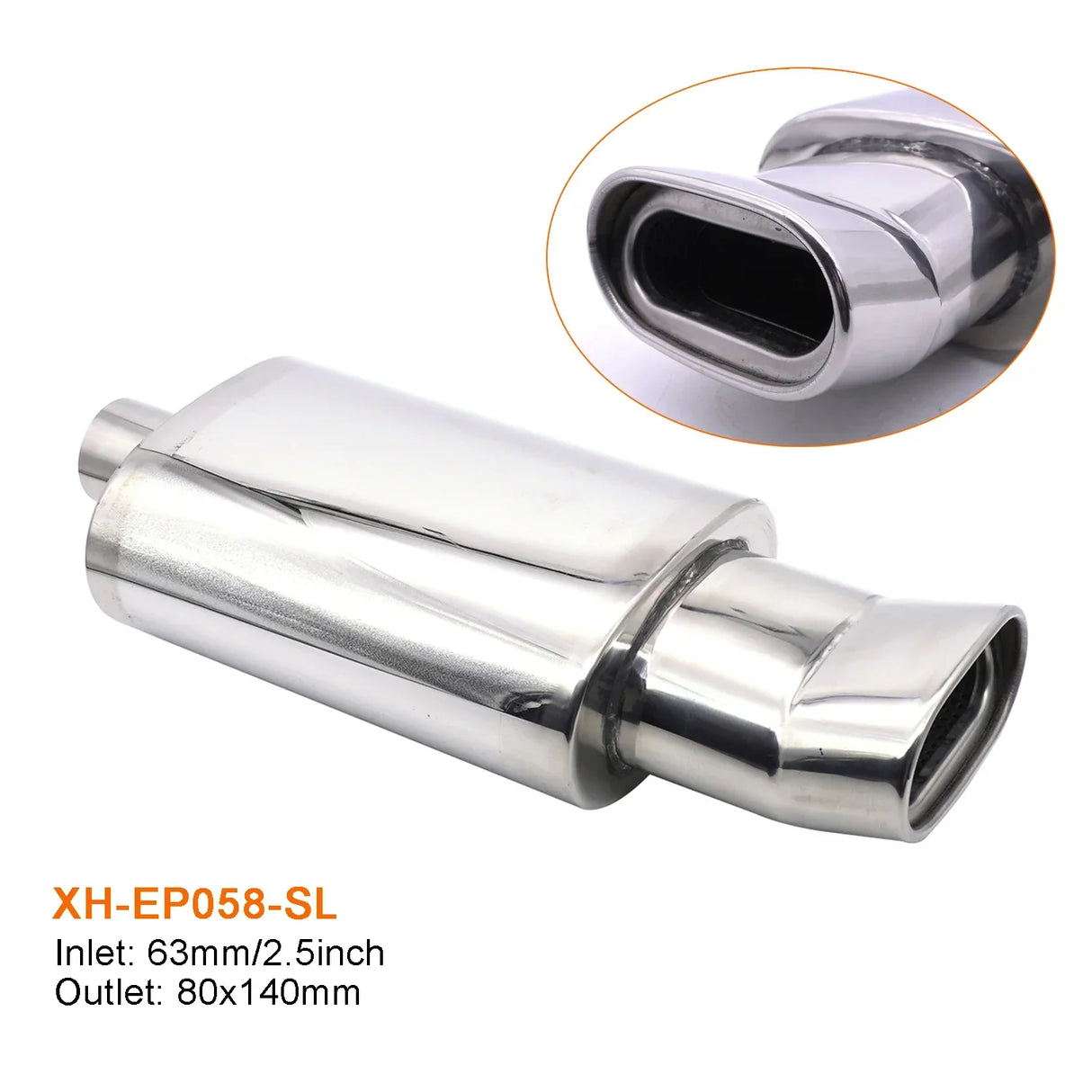 Car Exhaust Muffler Pipes Tailpipe System Racing Sport